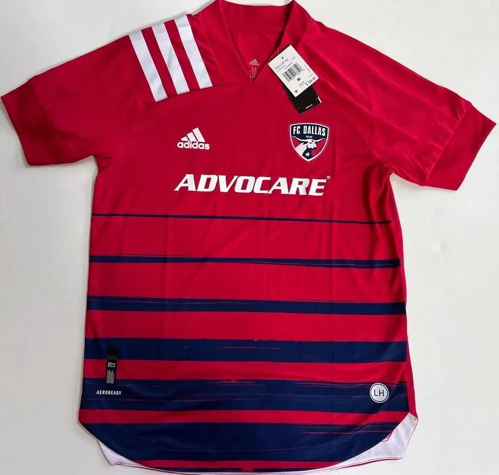 Adidas Men’s FC Dallas Home Authentic Soccer Jersey  EH8694 Size M $130 NWT